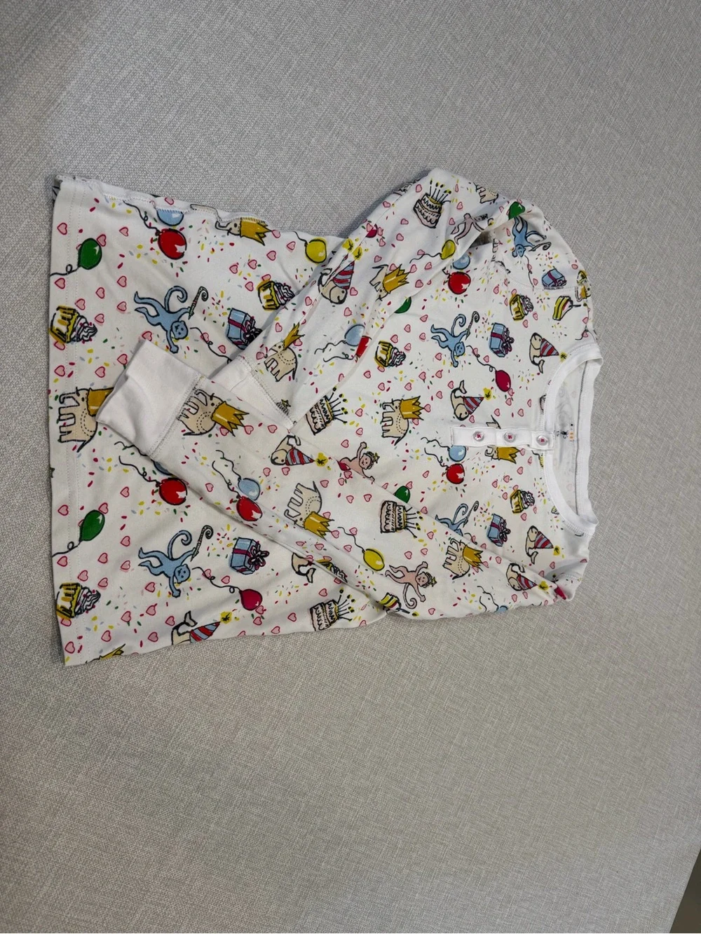 Roller Rabbit Monkey Birthday Pima Cotton Pajama Set Size 14